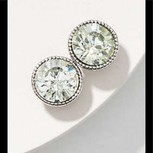 NWOT Sparkling Crystal Multifaceted Earrings